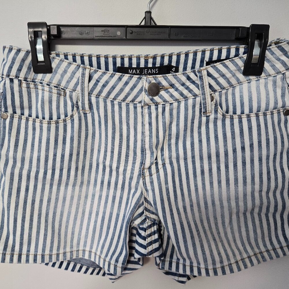 Vintage Max Jeans Striped Shorts